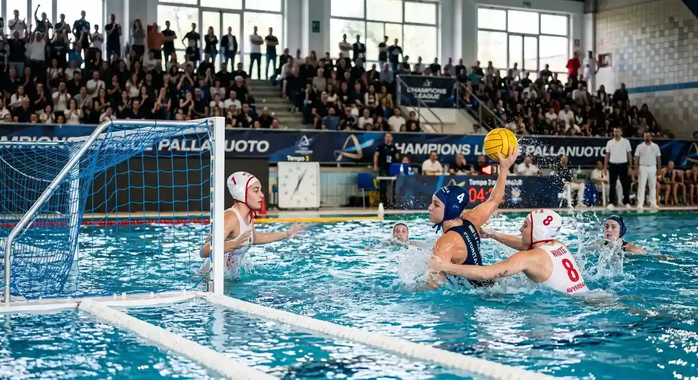 Partita della favorita della Champions di pallanuoto contro una squadra debole