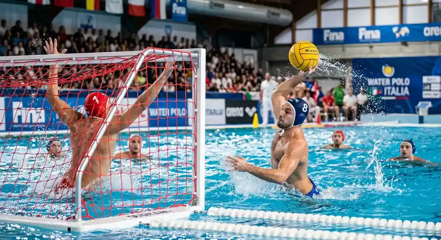 Mercato live sul prossimo gol durante una partita di pallanuoto