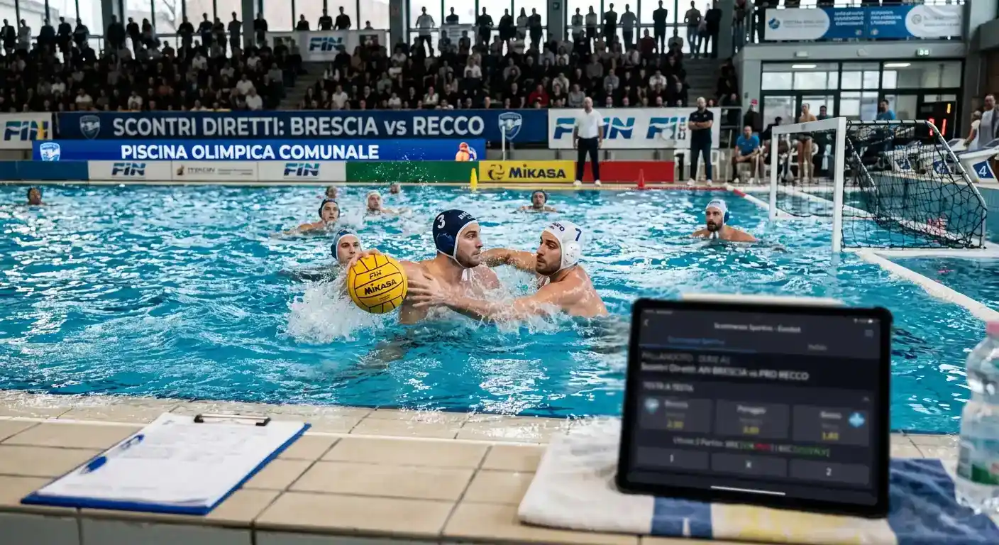 Confronto degli scontri diretti tra due squadre di pallanuoto